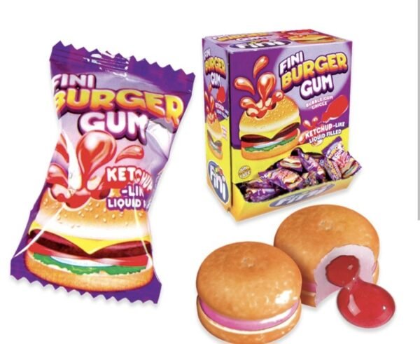 Burger Bubble Gum avec liquide Halal (Lot de 3) | Candy image