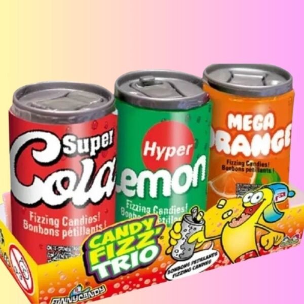 Candy Fizz Trio (1 lot de 3 Mini Canettes) Halal | Candy image