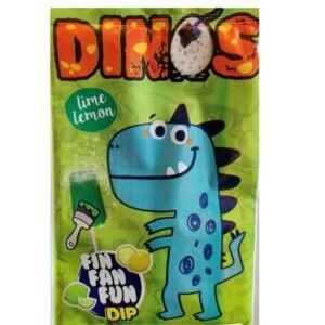 Sucette avec Poudre Citron - Citron Vert DINOS Halal (Unité) | Candy image