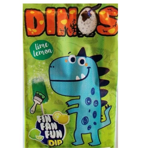 Sucette avec Poudre Citron - Citron Vert DINOS Halal (Unité) | Candy image