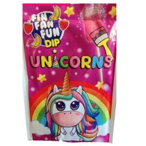 Sucette avec Poudre Fraise-Banane LICORNE Halal (Unité) | Candy image