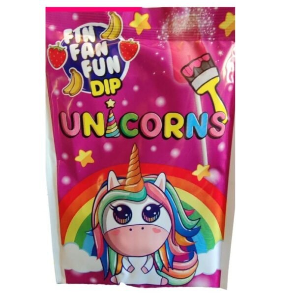 Sucette avec Poudre Fraise-Banane LICORNE Halal (Unité) | Candy image