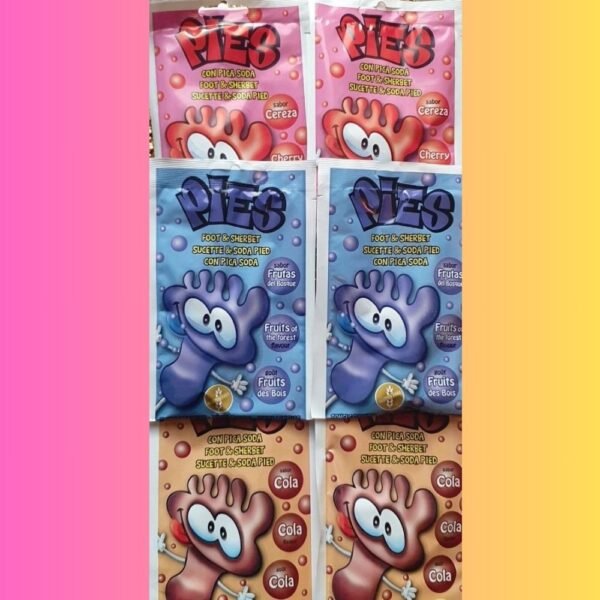 Sucettes Pied Fruits des Bois , Cola ou Cerise(Unité) Halal , Sans gluten | Candy image